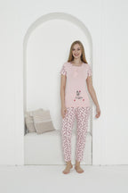 Blush Pink “Self Love” Printed Pajama Set – Cute & Comfy Nightwear