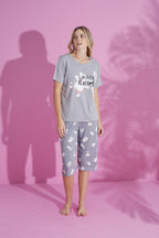 "Magic Dream" Capri Pajama Set – Soft Cotton Sleepwear