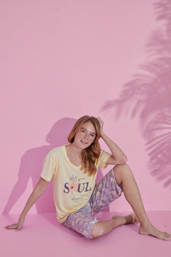 Let Your Soul Shine" Pajama Set – Soft & Relaxed Fit
