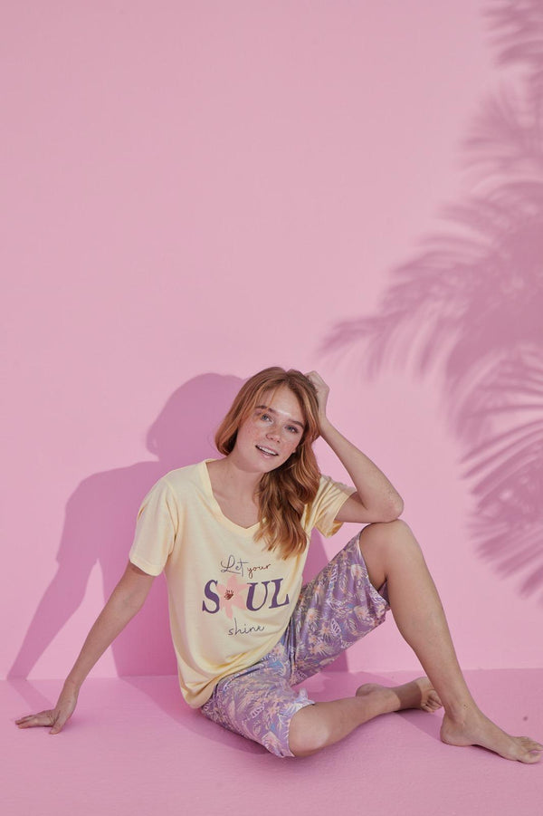 Let Your Soul Shine" Pajama Set – Soft & Relaxed Fit