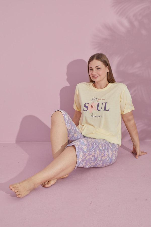 Let Your Soul Shine" Pajama Set – Soft & Relaxed Fit