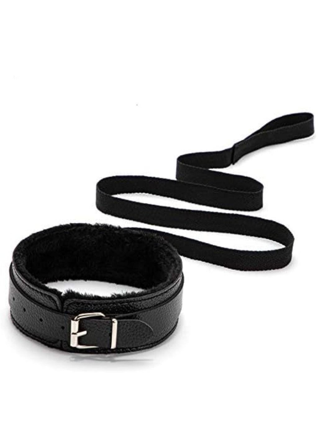 7-Piece Beginner BDSM Bondage Kit – Soft Black Faux Leather Restraints Set
