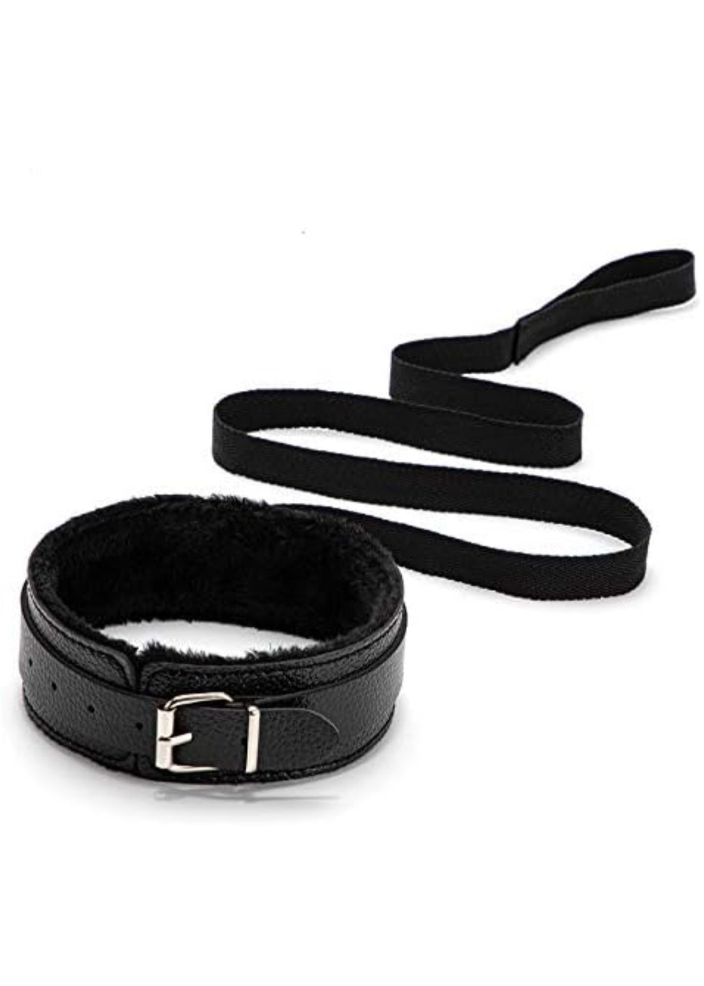 7-Piece Beginner BDSM Bondage Kit – Soft Black Faux Leather Restraints Set